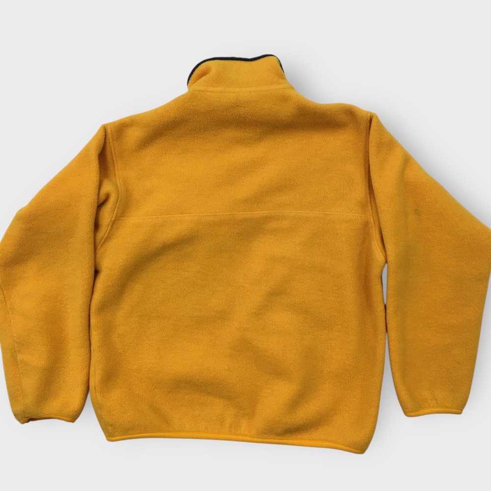 VINTAGE Patagonia Fleece Snap T Neck Pullover Jacket Yellow Men's Size S (SPOTS) - Picture 6 of 10